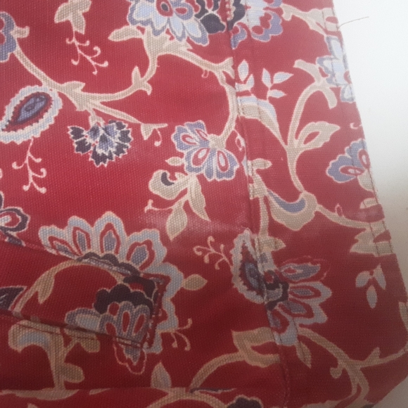 Haymaker Denim Red Floral Jacket Sz L - Picture 6 of 9